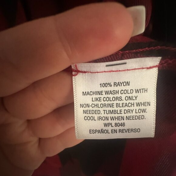 Plaid Red Shirt Size Small - Picture 5 of 5